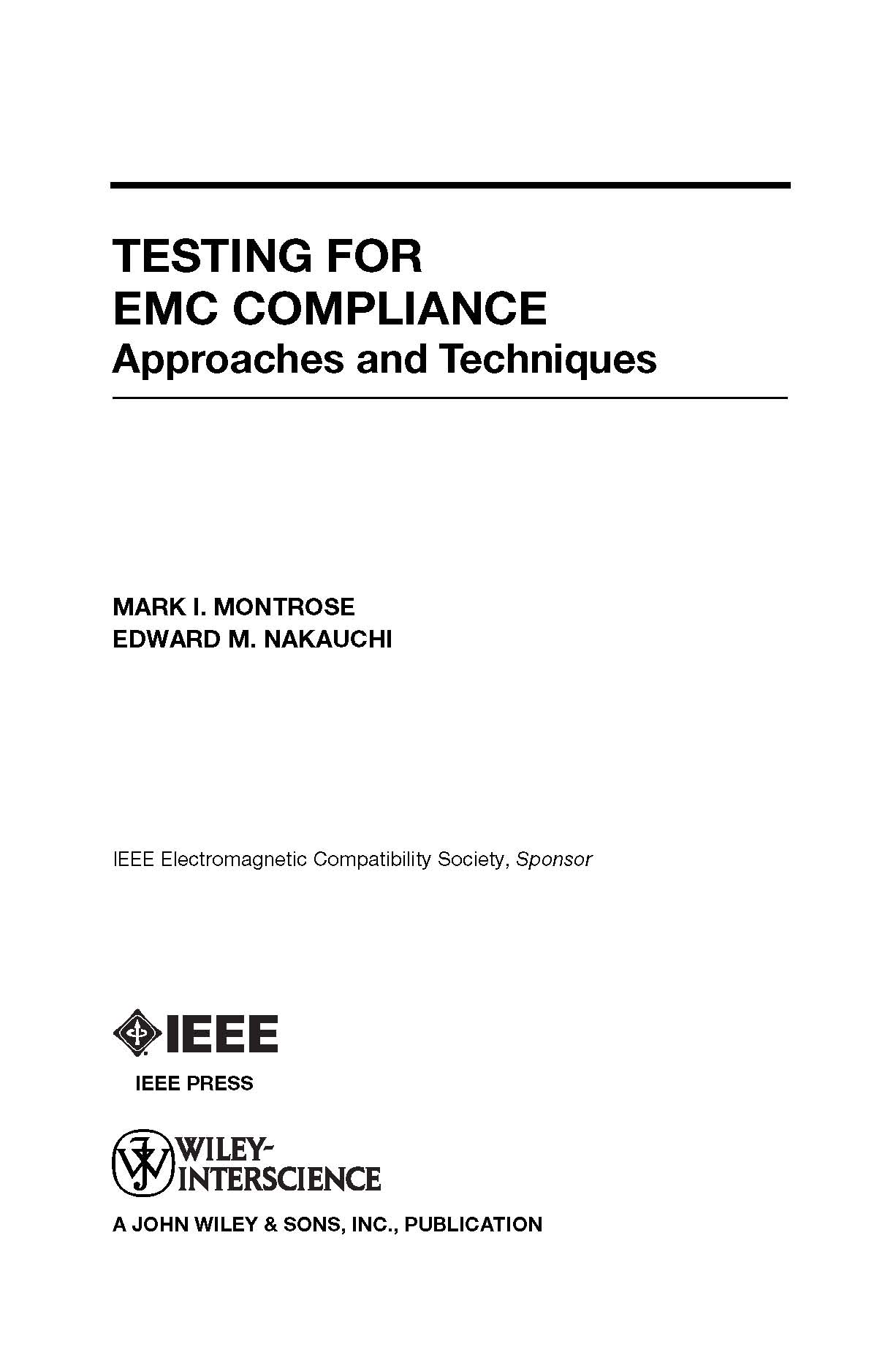 Wiley IEEE Press Testing for EMC Compliance Approaches and technique_页面_002.jpg