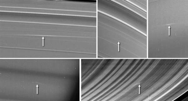 NASA观测到流星体冲撞土星光环证据